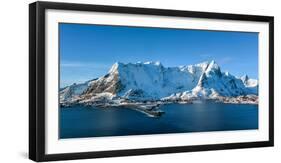 Winter in Olenilsoya in Reine, Lofoten Islands, Norway-Felix Lipov-Framed Photographic Print