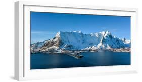 Winter in Olenilsoya in Reine, Lofoten Islands, Norway-Felix Lipov-Framed Photographic Print