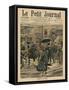 Winter in Paris, Walking in the Mud-French School-Framed Stretched Canvas