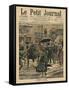 Winter in Paris, Walking in the Mud-French School-Framed Stretched Canvas