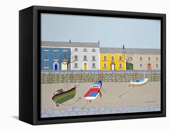 Winter in Polperro-Micaela Antohi-Framed Stretched Canvas