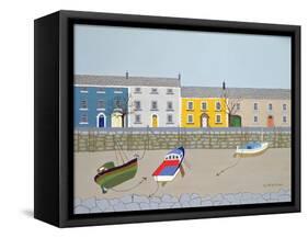 Winter in Polperro-Micaela Antohi-Framed Stretched Canvas