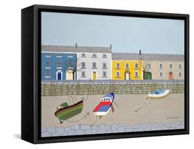 Winter in Polperro-Micaela Antohi-Framed Stretched Canvas