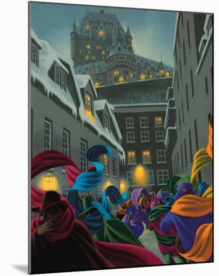 Winter in Quebec-Claude Theberge-Mounted Art Print