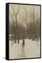 Winter in Scheveningen Bushes-Anton Mauve-Framed Stretched Canvas