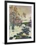 Winter in Stampa-Giovanni Giacometti-Framed Giclee Print