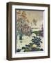 Winter in Stampa-Giovanni Giacometti-Framed Giclee Print