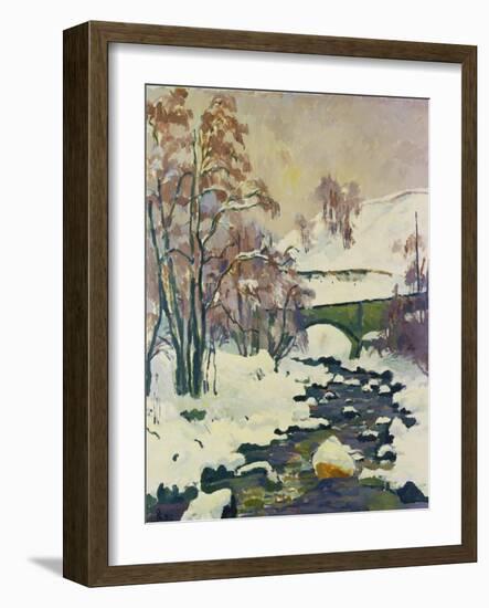 Winter in Stampa-Giovanni Giacometti-Framed Giclee Print
