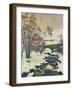 Winter in Stampa-Giovanni Giacometti-Framed Giclee Print