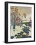 Winter in Stampa-Giovanni Giacometti-Framed Giclee Print