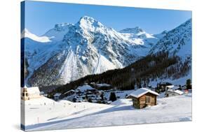 Winter in Swiss Alps-britvich-Stretched Canvas