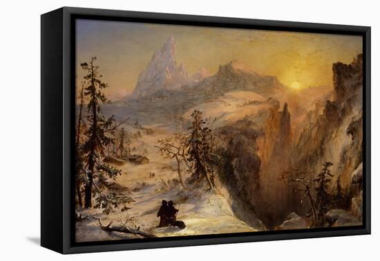 Winter in Switzerland, 1860-Jasper Francis Cropsey-Framed Stretched Canvas