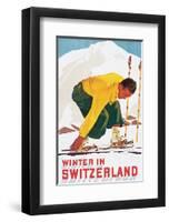 Winter in Switzerland-E^ Hermes-Framed Art Print