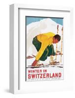 Winter in Switzerland-E^ Hermes-Framed Art Print