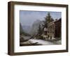 Winter in the Bavarian Alps-Jakob Gauermann-Framed Giclee Print