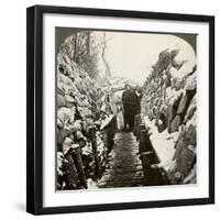 Winter in the Belgian Trenches at Nieupoort, Belgium 20th Century-null-Framed Photographic Print