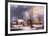 Winter in the Country, 1862-George Henry Durrie-Framed Giclee Print