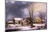 Winter in the Country, 1862-George Henry Durrie-Mounted Giclee Print