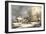 Winter in the Country a Cold Morning-Currier & Ives-Framed Giclee Print