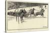 Winter in the Engadine, a Tailing Party at Davos Platz-Frank Craig-Stretched Canvas