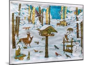 Winter in the forest-Christian Kaempf-Mounted Giclee Print