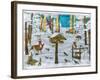 Winter in the forest-Christian Kaempf-Framed Premium Giclee Print