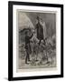 Winter in the French Landes, the Rural Postman on His Rounds-null-Framed Giclee Print