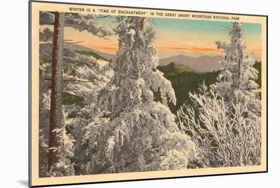 Winter in the Great Smoky Mountains-null-Mounted Art Print