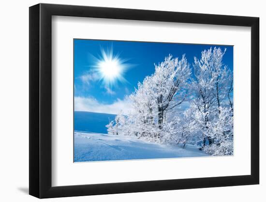 Winter in the Mountains-silver-john-Framed Photographic Print