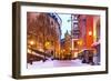 Winter in the Old Town in Stockholm, Sweden-Scanrail-Framed Photographic Print