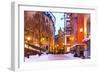 Winter in the Old Town in Stockholm, Sweden-Scanrail-Framed Photographic Print