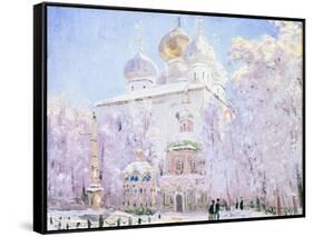 Winter in the Trinity Sergius Lavra in Sergiev Posad, C1910-Nikolay Dubovskoy-Framed Stretched Canvas