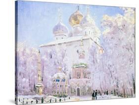 Winter in the Trinity Sergius Lavra in Sergiev Posad, C1910-Nikolay Dubovskoy-Stretched Canvas