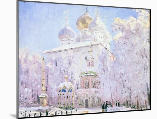 Winter in the Trinity Sergius Lavra in Sergiev Posad, C1910-Nikolay Dubovskoy-Mounted Giclee Print