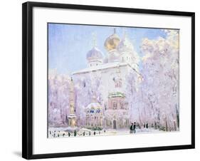 Winter in the Trinity Sergius Lavra in Sergiev Posad, C1910-Nikolay Dubovskoy-Framed Giclee Print