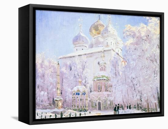 Winter in the Trinity Sergius Lavra in Sergiev Posad, C1910-Nikolay Dubovskoy-Framed Stretched Canvas