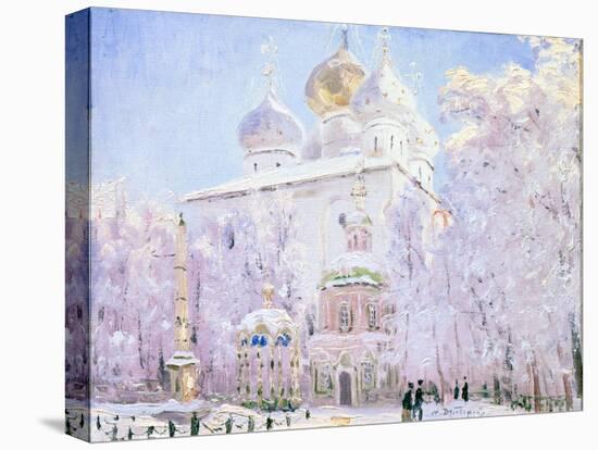 Winter in the Trinity Sergius Lavra in Sergiev Posad, C1910-Nikolay Dubovskoy-Stretched Canvas