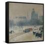 Winter in Union Square, 1889-90-Childe Hassam-Framed Stretched Canvas