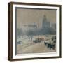 Winter in Union Square, 1889-90-Childe Hassam-Framed Giclee Print