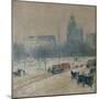 Winter in Union Square, 1889-90-Childe Hassam-Mounted Giclee Print