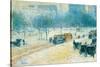 Winter in Union Square-Childe Hassam-Stretched Canvas