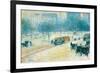 Winter in Union Square-Childe Hassam-Framed Art Print