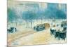 Winter in Union Square-Childe Hassam-Mounted Art Print