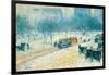 Winter in Union Square-Childe Hassam-Framed Art Print