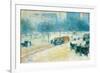 Winter in Union Square-Childe Hassam-Framed Premium Giclee Print