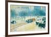 Winter in Union Square-Childe Hassam-Framed Premium Giclee Print