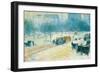 Winter in Union Square-Childe Hassam-Framed Art Print