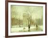 Winter in Washington Square-Paul Cornoyer-Framed Giclee Print