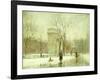 Winter in Washington Square-Paul Cornoyer-Framed Giclee Print