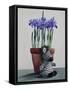 Winter Irises and Zebra-Christopher Ryland-Framed Stretched Canvas